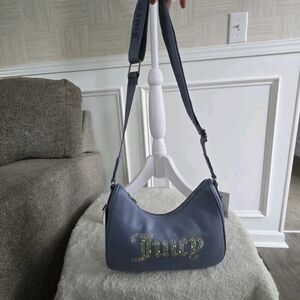 NWT Juicy Couture Blue Obsession Rhinestone Crossbody Bag - MSRP $99